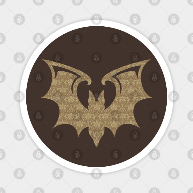 Damask Bat Magnet by Kaztiel